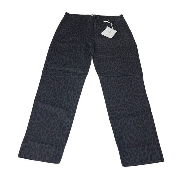 Pistola Wild Night Leopard Print Cropped Jeans Size 27 - Picture 4 of 14